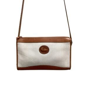 Vintage Dooney &Bourke Purse Women’s 1 Size Pebbled Leather Logo Bag Charm White